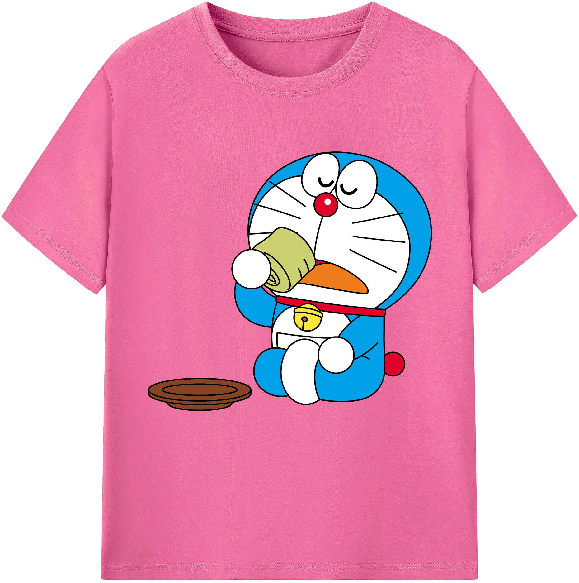 （画像用） ドラえもん Doraemon レディースカジュアルプリントTシャツ（綿100％）